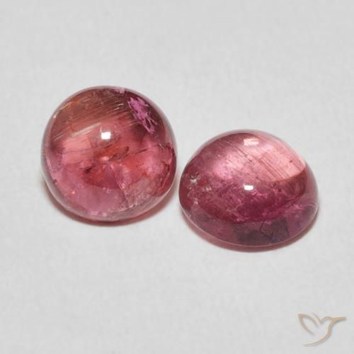 Gemme di Tormalina Rosa hot naturale da 2.62 ct, Rotondo, Trasparente
