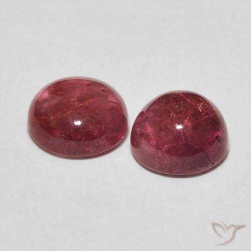 Gemme di Tormalina Rosa medio naturale da 2.80 ct, Rotondo, Trasparente