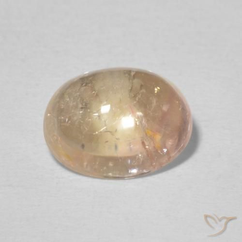 2.13ct Naturale Rosa salmone Tormalina, Ovale, Trasparente