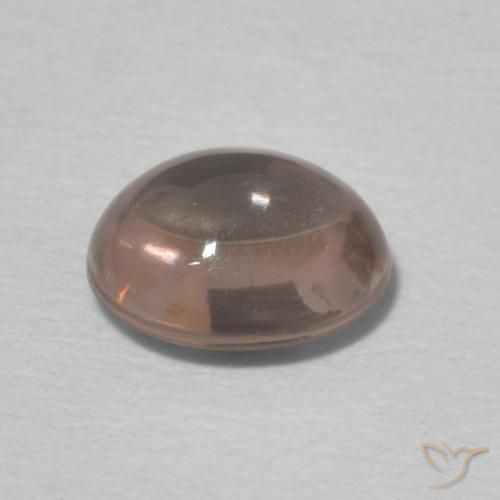 Tormalina Rosa arancione naturale da 0.88 ct, Ovale, Trasparente