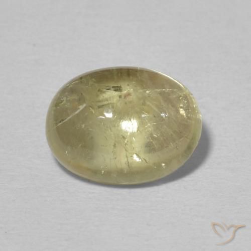 2.29ct Naturale Giallo chiaro Tormalina, Ovale, Trasparente