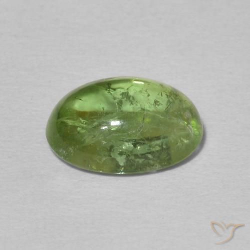 Tormalina Terra Verde naturale da 1.99 ct, Ovale, Trasparente