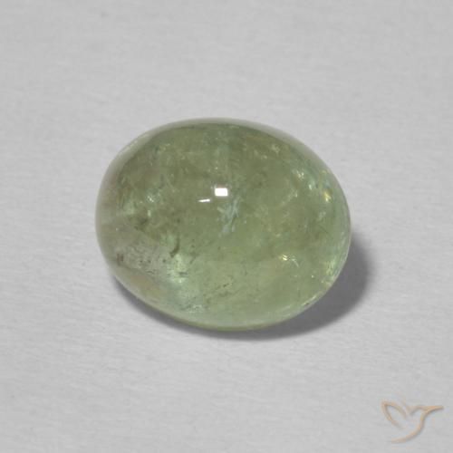 Tormalina Verde Terra Pallido naturale da 2.40 ct, Ovale, Trasparente