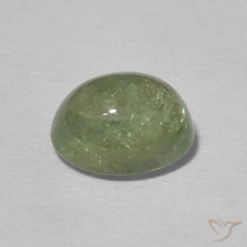 Tormalina Verde Terra Pallido naturale da 2.40 ct, Ovale, Trasparente