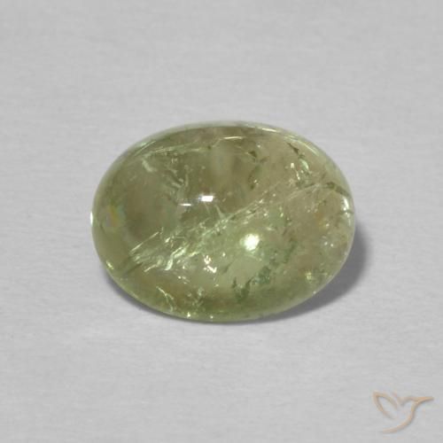1.92ct Naturale Verde caldo Tormalina, Ovale, Trasparente