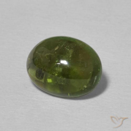 Tormalina Verde medio naturale da 1.75 ct, Ovale, Trasparente
