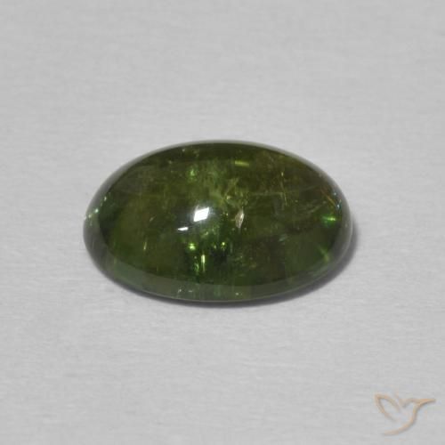 Tormalina Verde medio naturale da 1.75 ct, Ovale, Trasparente