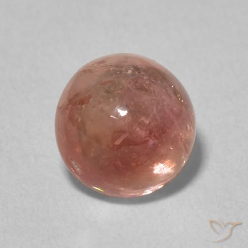 1.79ct Naturale Rosa arancione Tormalina, Rotondo, Trasparente