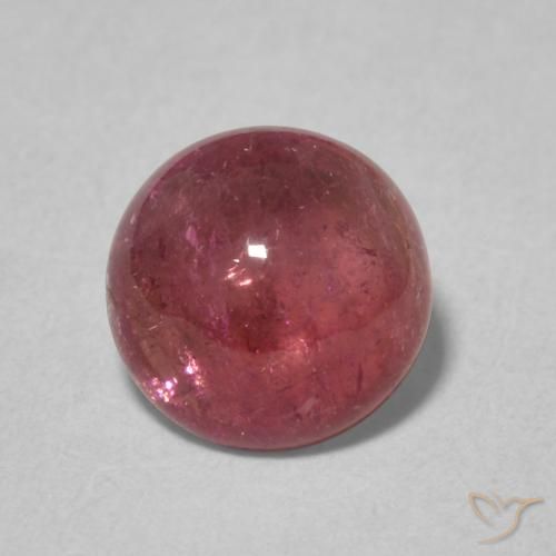 1.46ct Naturale Rosa arancione Tormalina, Rotondo, Trasparente