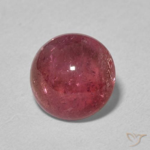 Tormalina Rosa arancione naturale da 1.46 ct, Rotondo, Trasparente
