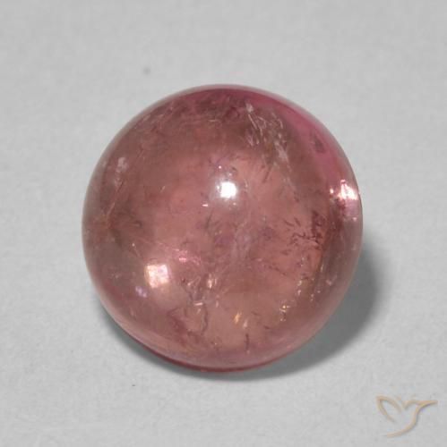 Tormalina Rosa medio naturale da 1.79 ct, Rotondo, Trasparente