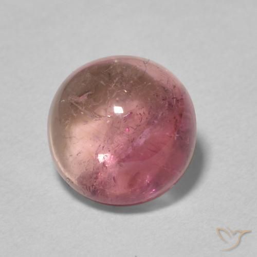 Tormalina Rosa shocking chiaro naturale da 1.73 ct, Rotondo, Trasparente