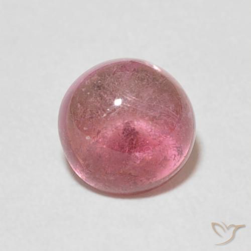 1.05ct Naturale Rosa scuro Tormalina, Rotondo, Trasparente