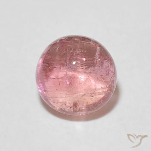 1.27ct Naturale Rosa arancio Tormalina, Rotondo, Trasparente