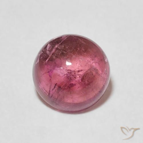 1.25ct Naturale Rosa medio Tormalina, Rotondo, Trasparente