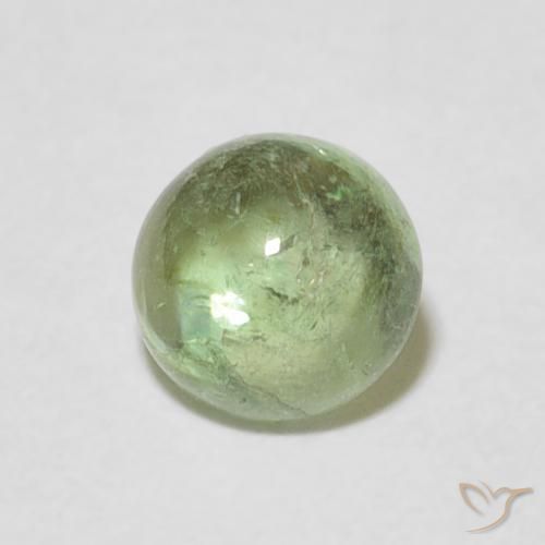 1.16ct Naturale Verde chiaro Tormalina, Rotondo, Trasparente