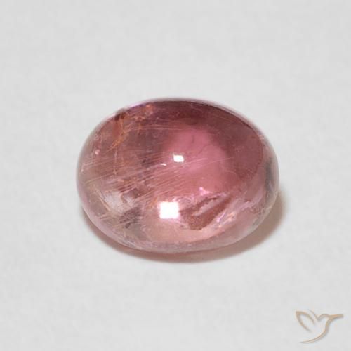 Tormalina Rosa chiaro naturale da 1.18 ct, Ovale, Trasparente