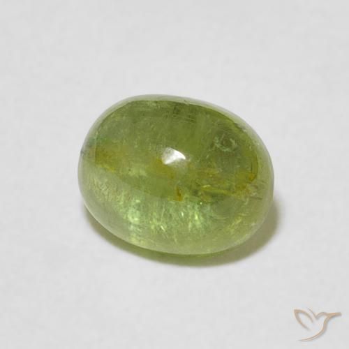 Tormalina Verde medio naturale da 1.33 ct, Ovale, Trasparente