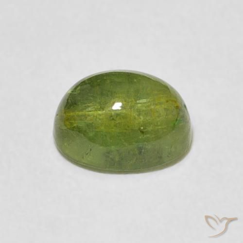 Tormalina Verde medio naturale da 1.33 ct, Ovale, Trasparente