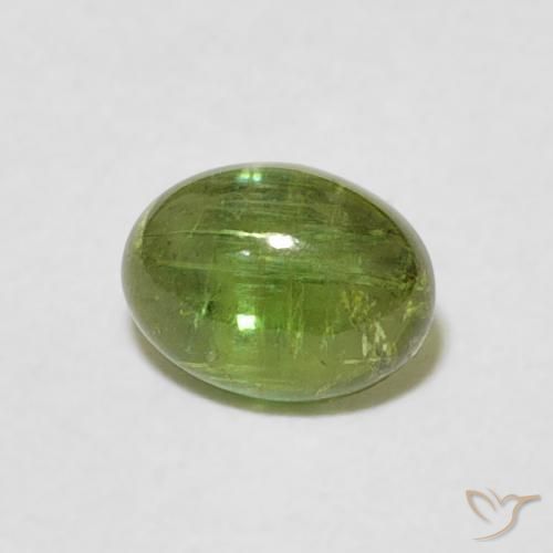 Tormalina Verde medio naturale da 0.82 ct, Ovale, Trasparente