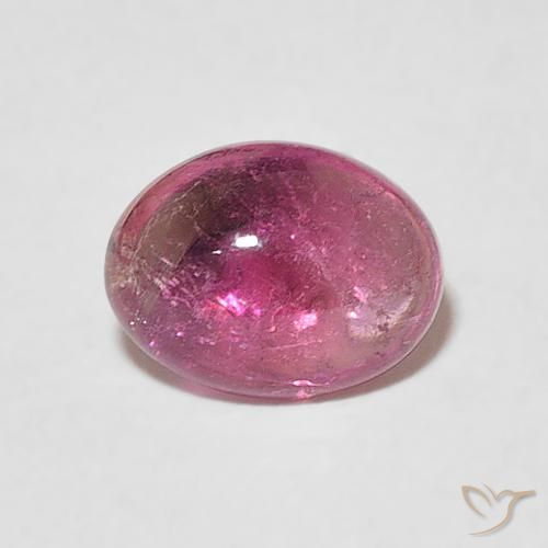 1.26ct Naturale Punch di frutta rosso Tormalina, Ovale, Trasparente