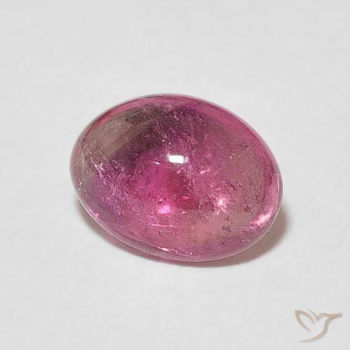 Tormalina Punch di frutta rosso naturale da 1.26 ct, Ovale, Trasparente