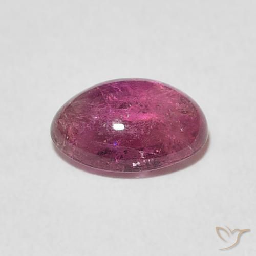 Tormalina Punch di frutta rosso naturale da 1.26 ct, Ovale, Trasparente