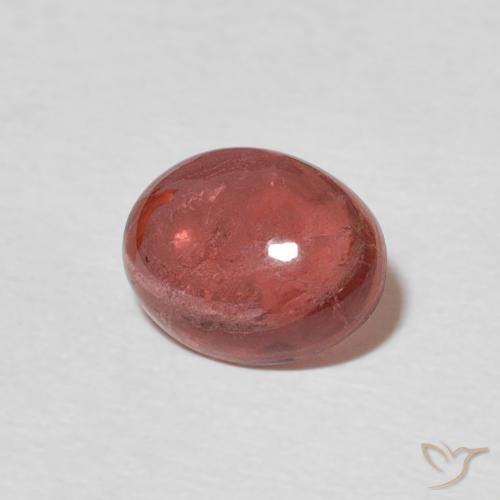 Tormalina rosa lampone naturale da 1.37 ct, Ovale, Trasparente