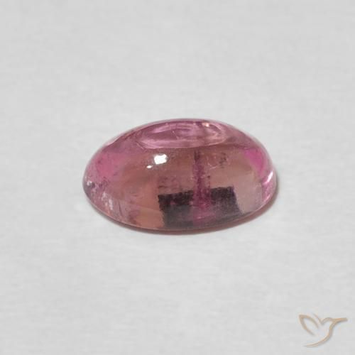 Tormalina Rosa hot naturale da 1.15 ct, Ovale, Trasparente