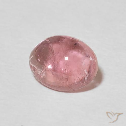 Tormalina Rosa gomma da masticare naturale da 1.31 ct, Ovale, Trasparente