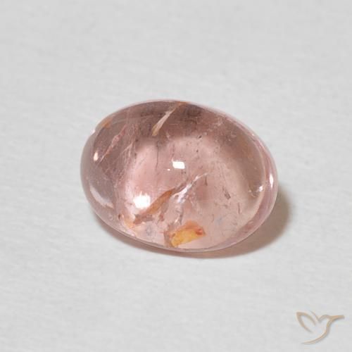 Tormalina Rosa chiaro naturale da 1.40 ct, Ovale, Trasparente