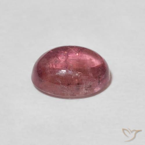 Tormalina Medium Dark-Pink naturale da 1.37 ct, Ovale, Trasparente