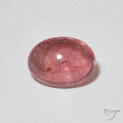 1.33ct Naturale Rosso violaceo Tormalina, Ovale, Trasparente