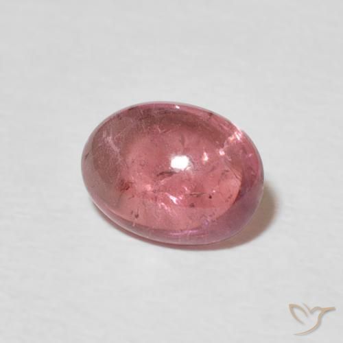 Tormalina Rosso violaceo naturale da 1.33 ct, Ovale, Trasparente