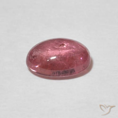 Tormalina Rosso violaceo naturale da 1.33 ct, Ovale, Trasparente