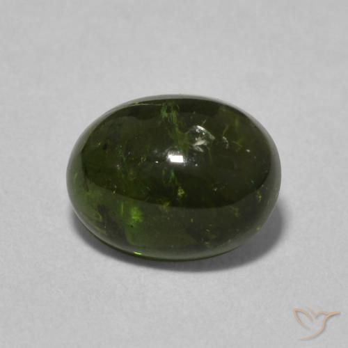 1.51ct Naturale Verde foresta Tormalina, Ovale, Trasparente