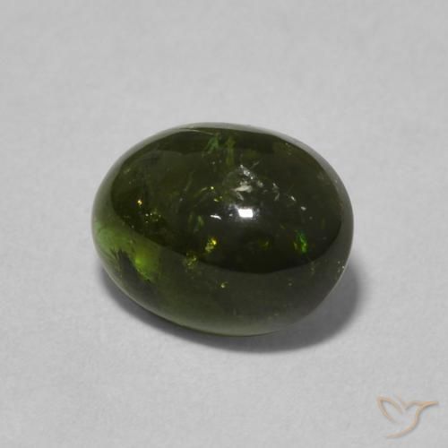 Tormalina Verde foresta naturale da 1.51 ct, Ovale, Trasparente
