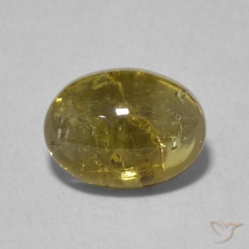 1.63ct Naturale Dorato Tormalina, Ovale, Trasparente