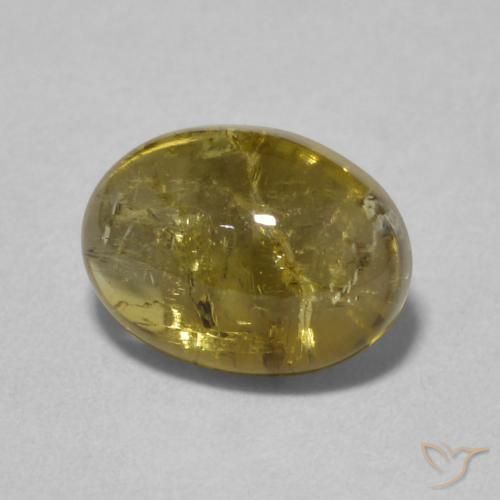 Tormalina Dorato naturale da 1.63 ct, Ovale, Trasparente