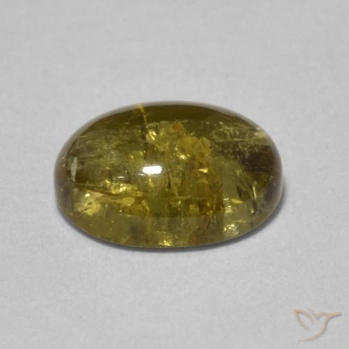Tormalina Dorato naturale da 1.63 ct, Ovale, Trasparente