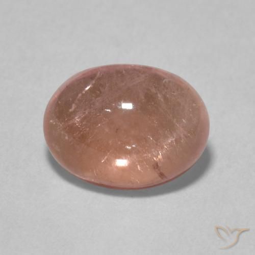 1.43ct Naturale Rosa salmone Tormalina, Ovale, Trasparente