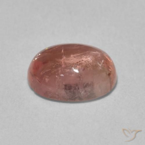 Tormalina Rosa medio naturale da 1.29 ct, Ovale, Trasparente