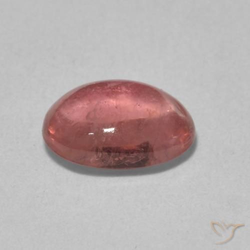 Tormalina Punch di frutta rosso naturale da 1.23 ct, Ovale, Trasparente