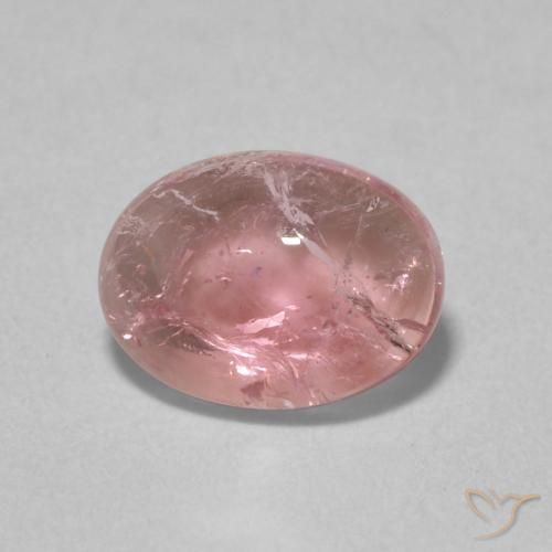 1.12ct Naturale Tono rosa gomma da masticare Tormalina, Ovale, Trasparente