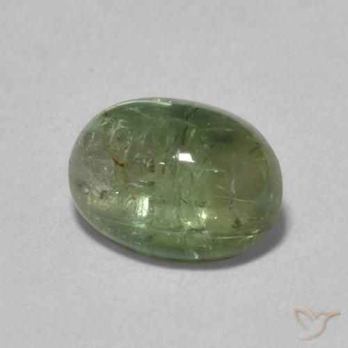 Tormalina Verde medio naturale da 1.52 ct, Ovale, Trasparente