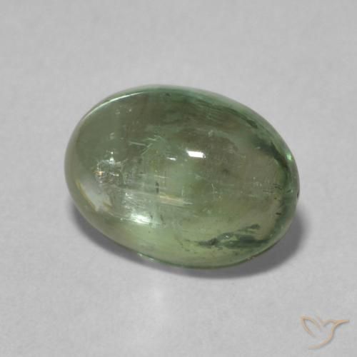 Tormalina Medium Light-Green naturale da 1.39 ct, Ovale, Trasparente