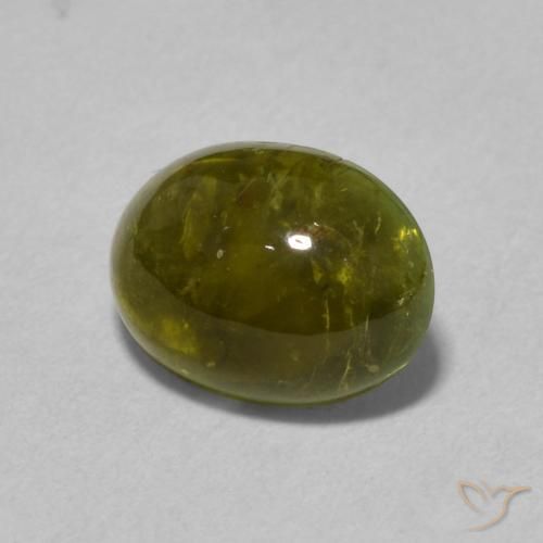 Tormalina Verde scuro naturale da 1.31 ct, Ovale, Trasparente