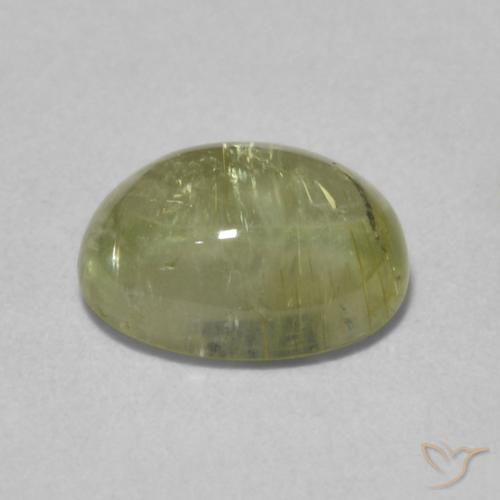 Tormalina Caldo bosco verde naturale da 1.67 ct, Ovale, Trasparente