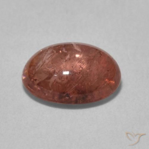 Tormalina Rosso medio naturale da 1.59 ct, Ovale, Trasparente