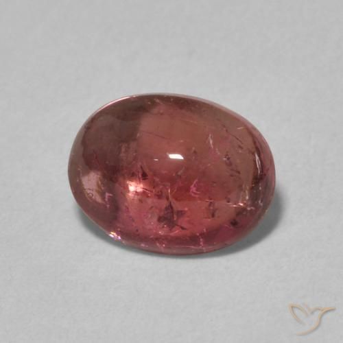 Tormalina Rosa arancio naturale da 1.21 ct, Ovale, Trasparente